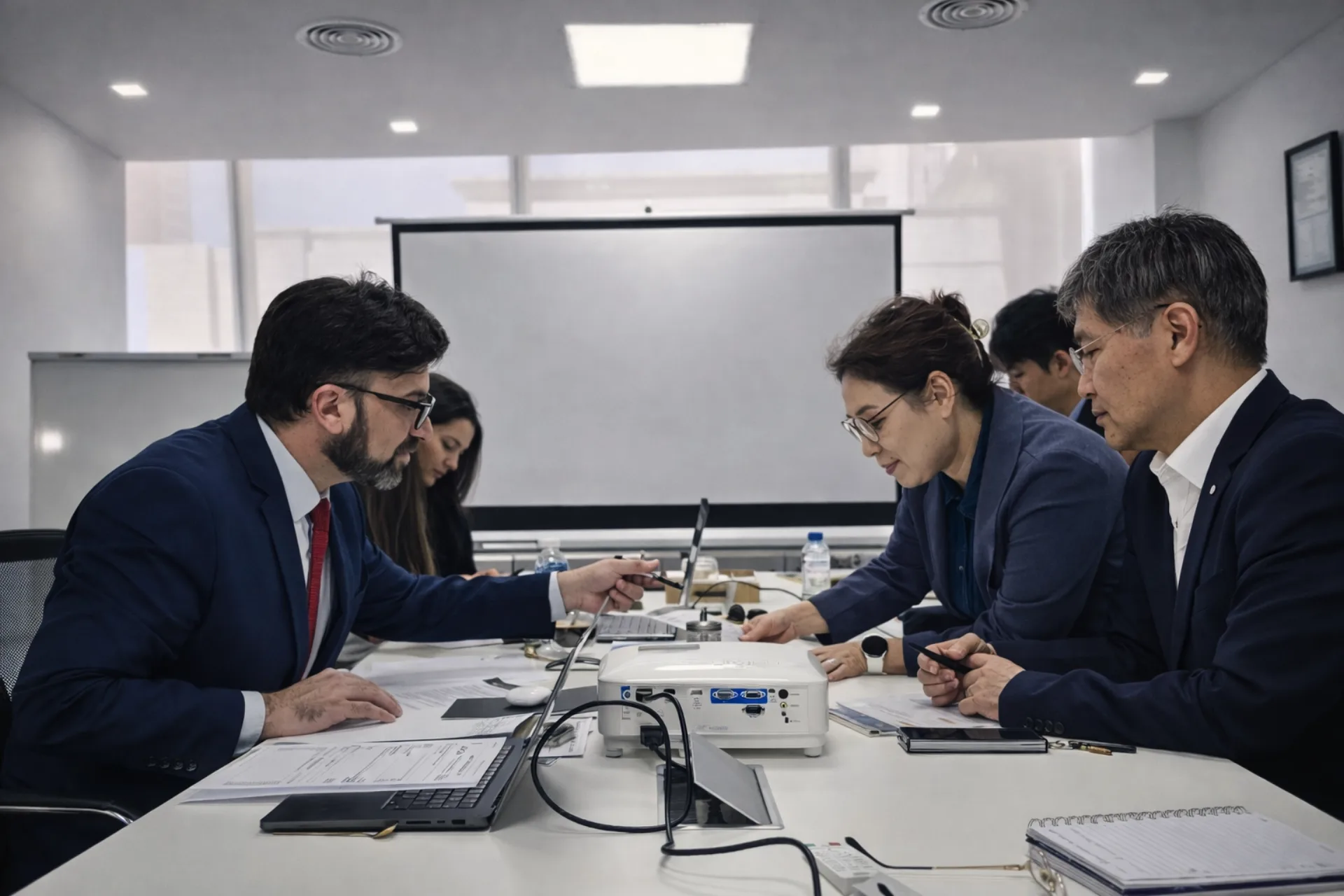 reunión de auditores intercambiando casos
